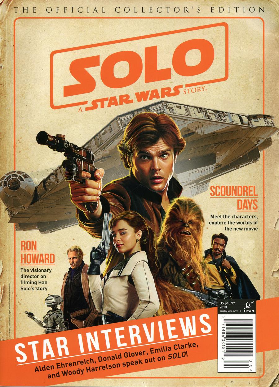 Solo A Star Wars Story Official Collectors Edition Magazine Newsstand Edition