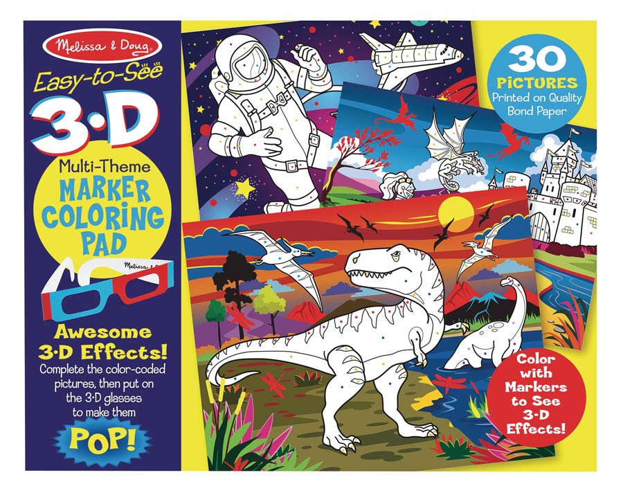 Melissa & Doug 3D Coloring Book
