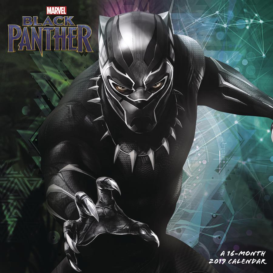 Black Panther 2019 12x12-inch Wall Calendar
