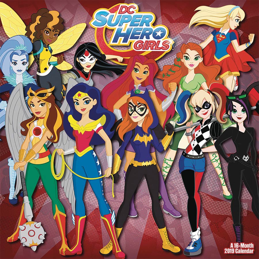 DC Super Hero Girls 2019 Wall Calendar