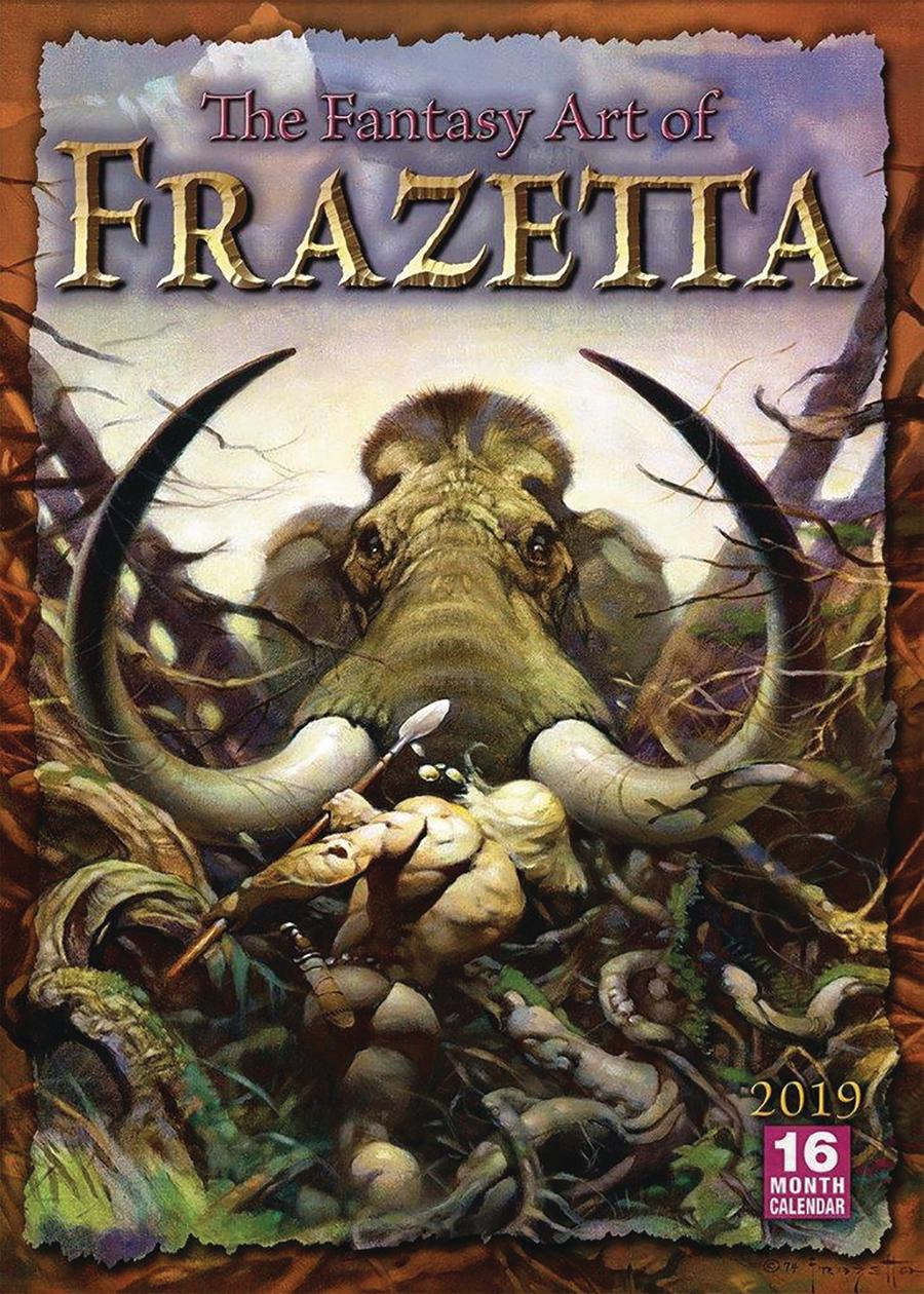 Fantasy Art Of Frazetta 2019 Wall Calendar
