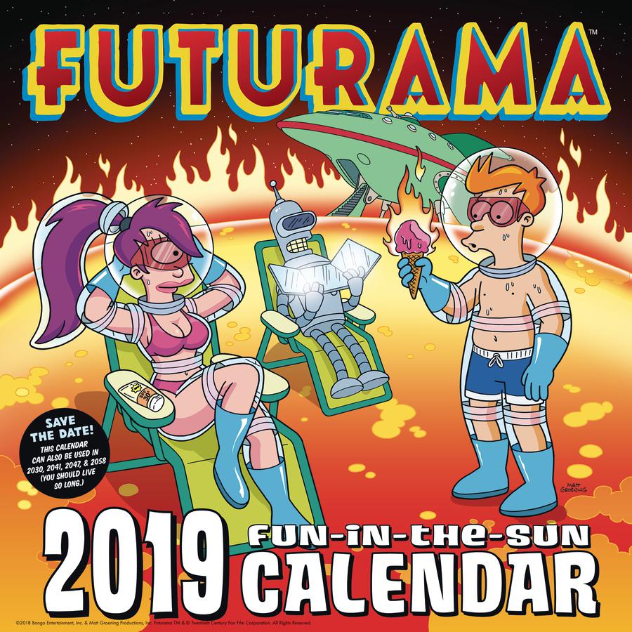 Futurama 2019 Calendar