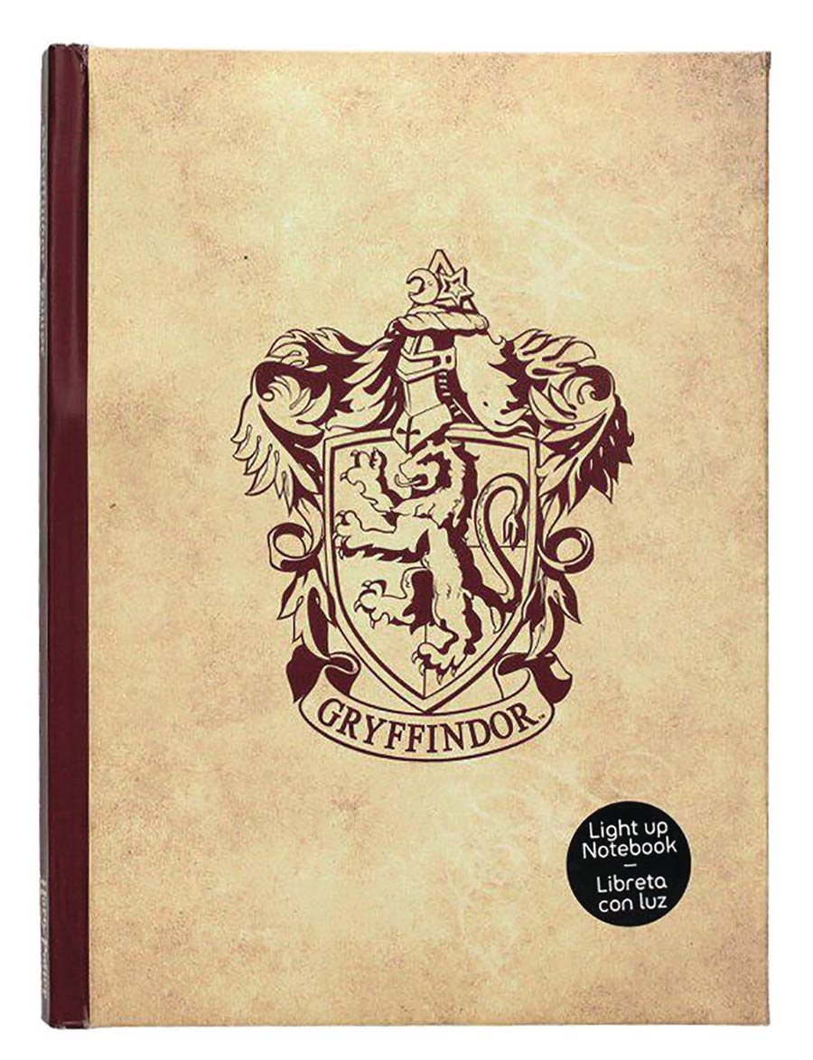 Harry Potter Light-Up Notebook - Gryffindor