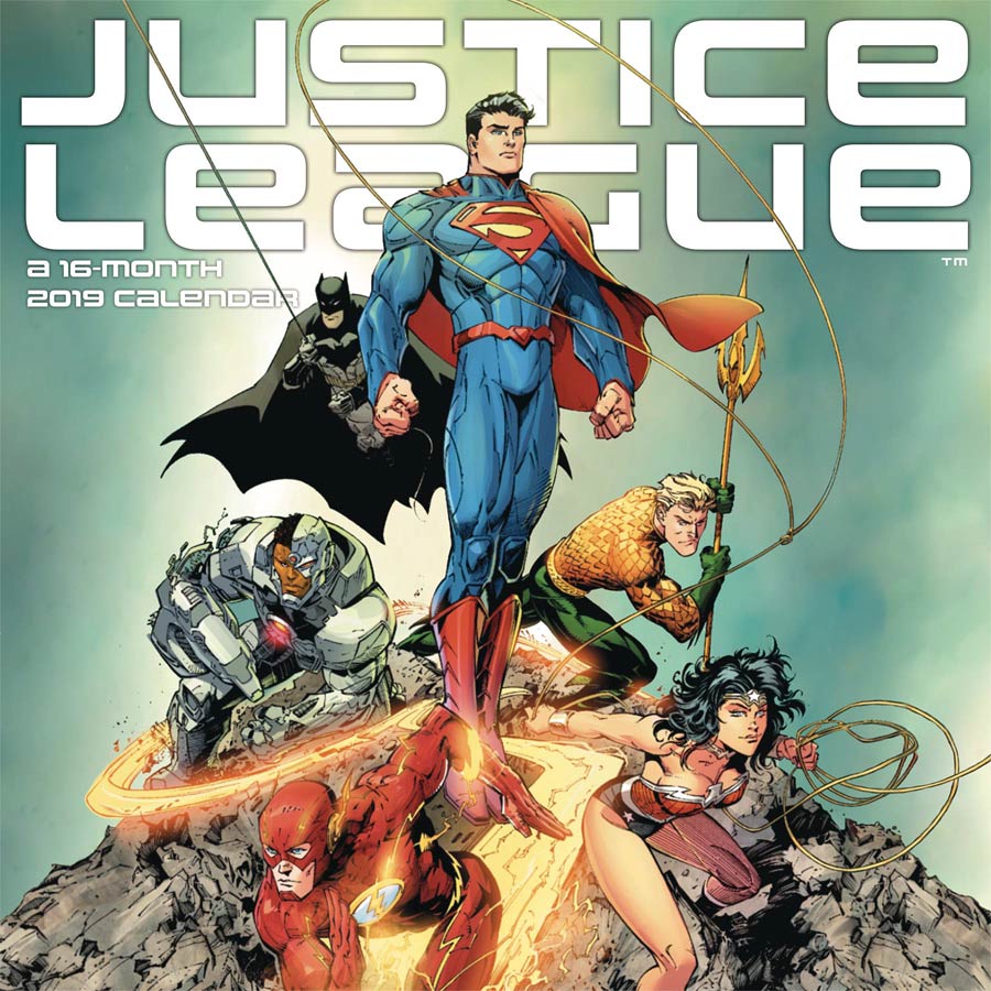 Justice League Classic 2019 Wall Calendar