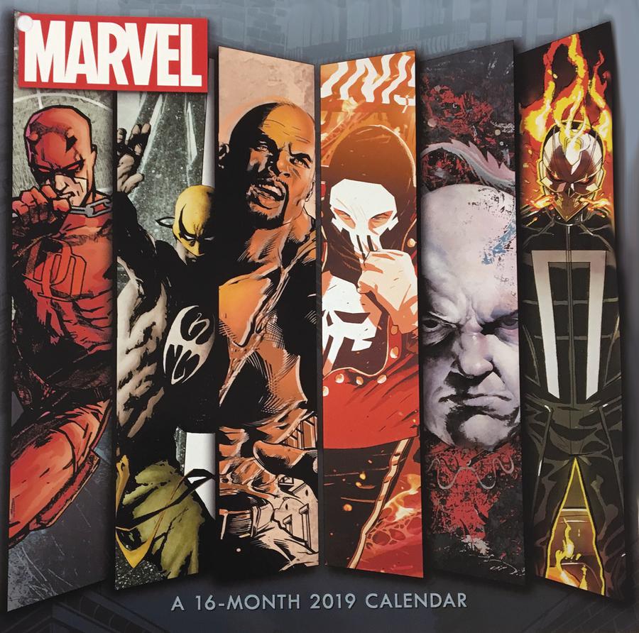 Marvel Defenders 2019 12x12-inch Wall Calendar