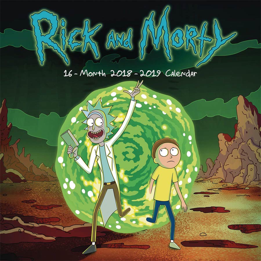 Rick And Morty 2019 Wall Calendar