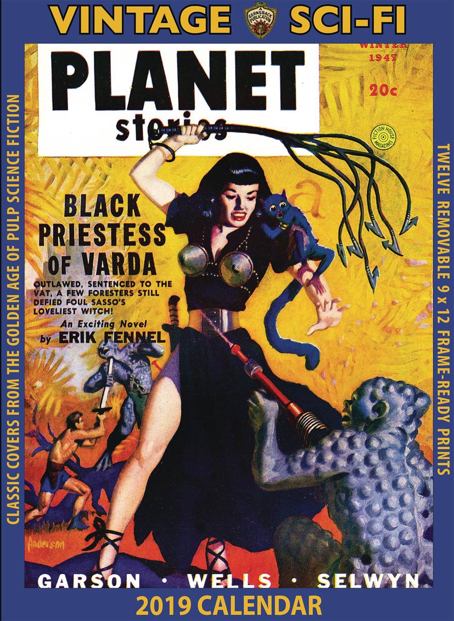 Vintage Sci-Fi 2019 Wall Calendar