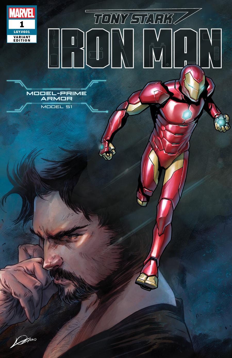 Tony Stark Iron Man #1 Cover L Variant Alexander Lozano & Valerio Schiti Model 51 Model-Prime Armor Cover
