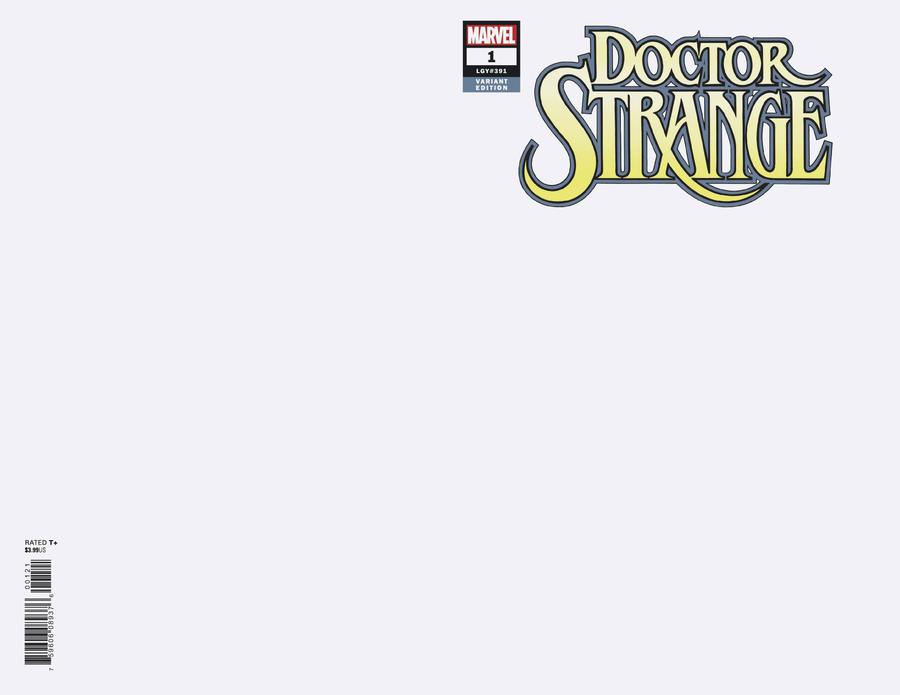 Doctor Strange Vol 5 #1 Cover B Variant Blank Cover