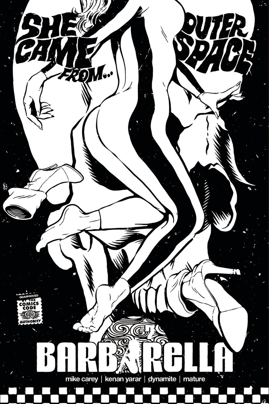 Barbarella #7 Cover F Incentive Butcher Billy Black & White Cover