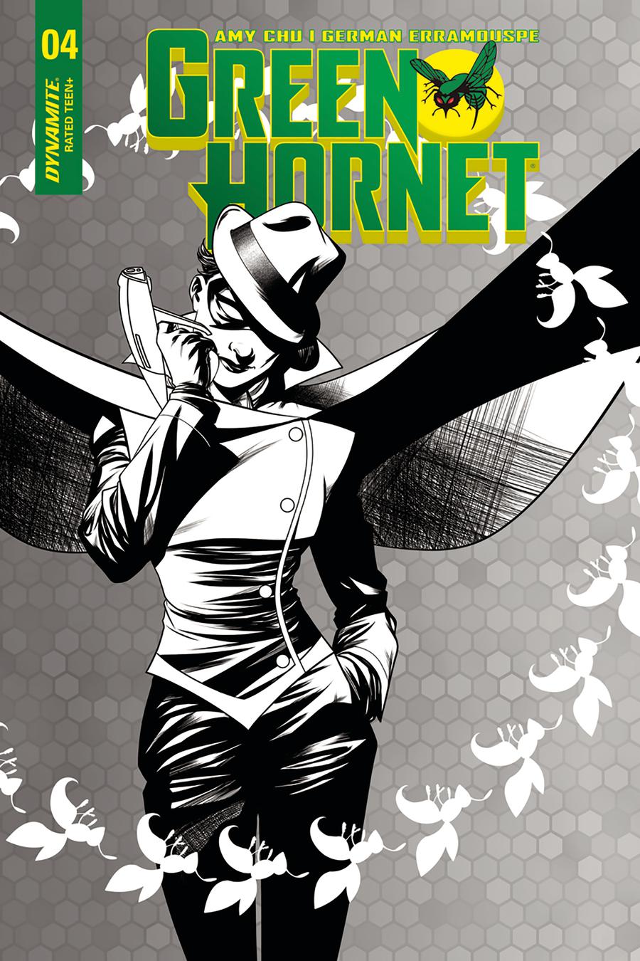 Green Hornet Vol 4 #4 Cover C Incentive Mike McKone Black & White Cover
