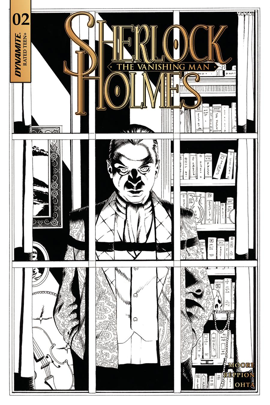Sherlock Holmes Vanishing Man #2 Cover C Incentive John Cassaday Black & White Cover