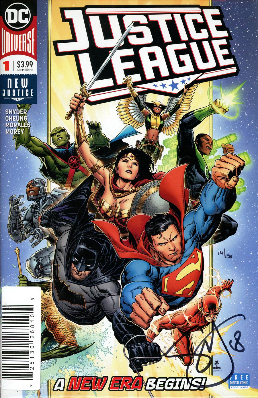 Justice League Vol 4 #1 Cover H DF Signed By Scott Snyder