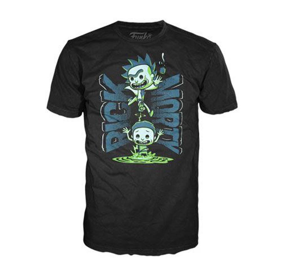 POP Tees Rick And Morty Portal T-Shirt X-Small