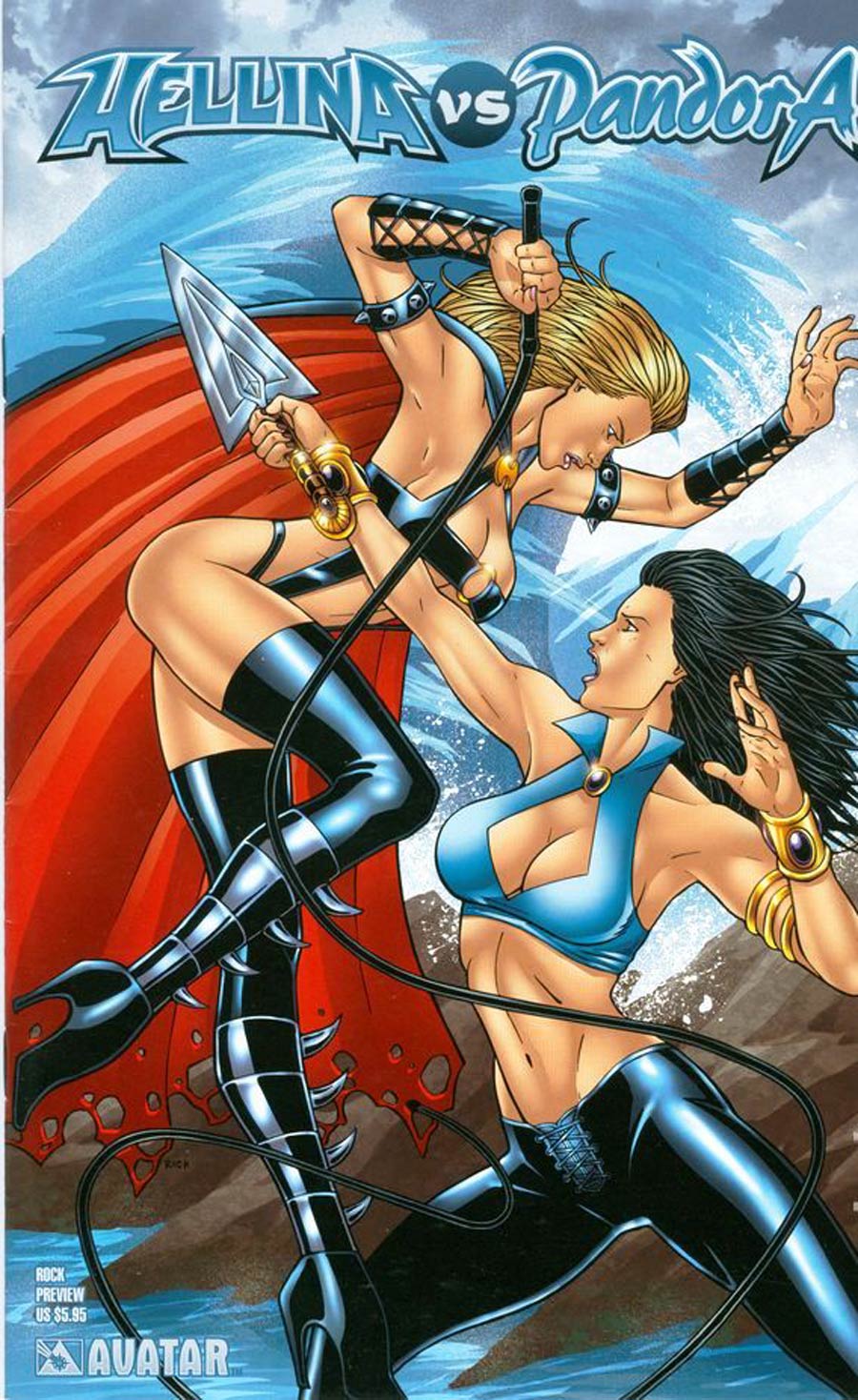 Hellina Vs Pandora Preview Cover D Rock Variant Jeremy Rock