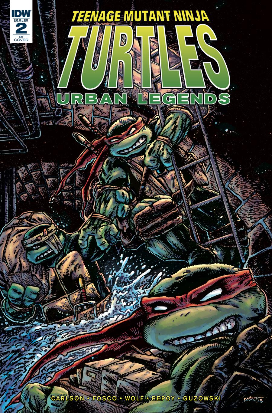 Teenage Mutant Ninja Turtles Urban Legends #2 Cover C Incentive Kevin Eastman Variant Cover