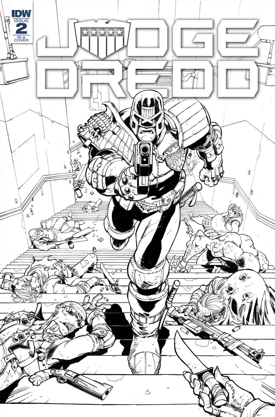Judge Dredd Under Siege #2 Cover C Incentive Max Dunbar Sketch Cover