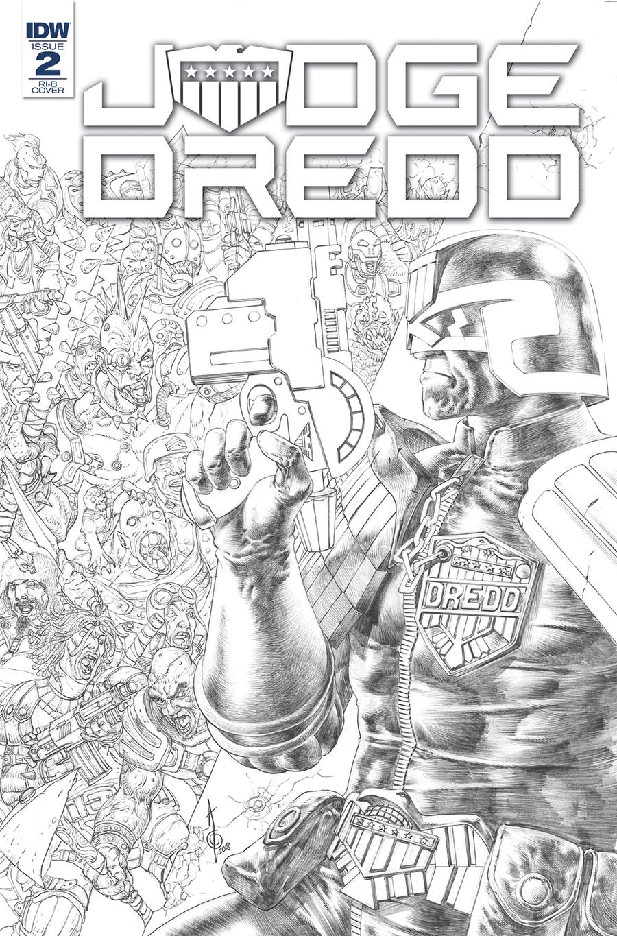 Judge Dredd Under Siege #2 Cover D Incentive Alan Quah Sketch Cover