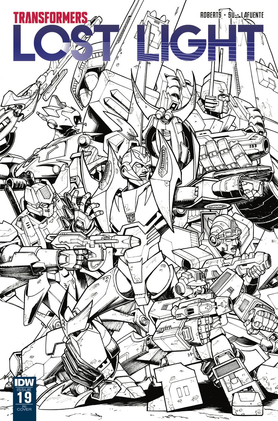 Transformers Lost Light #19 Cover C Incentive Nick Roche Sketch Cover