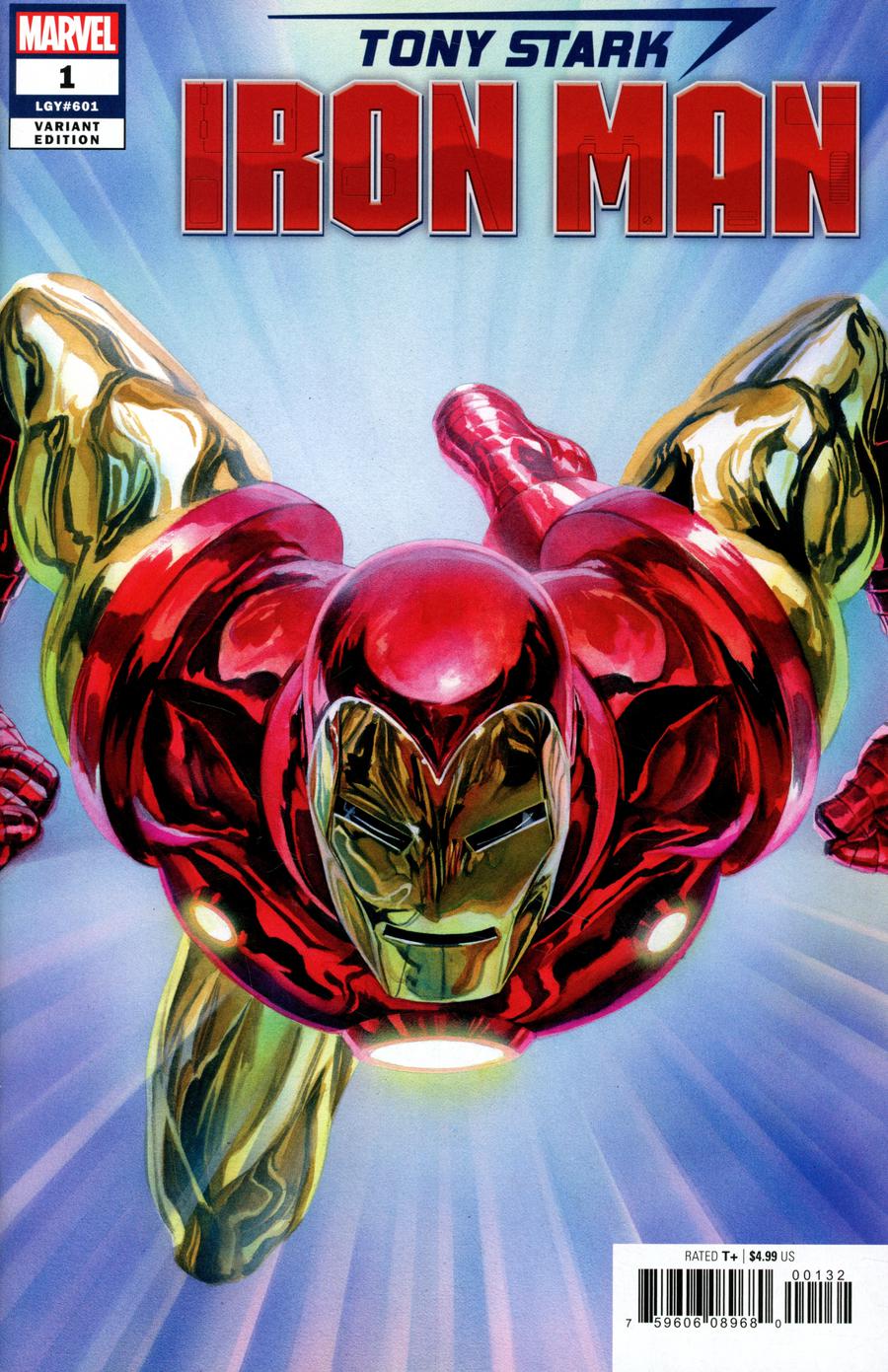 Tony Stark Iron Man #1 Cover Y Incentive Alex Ross Variant Cover