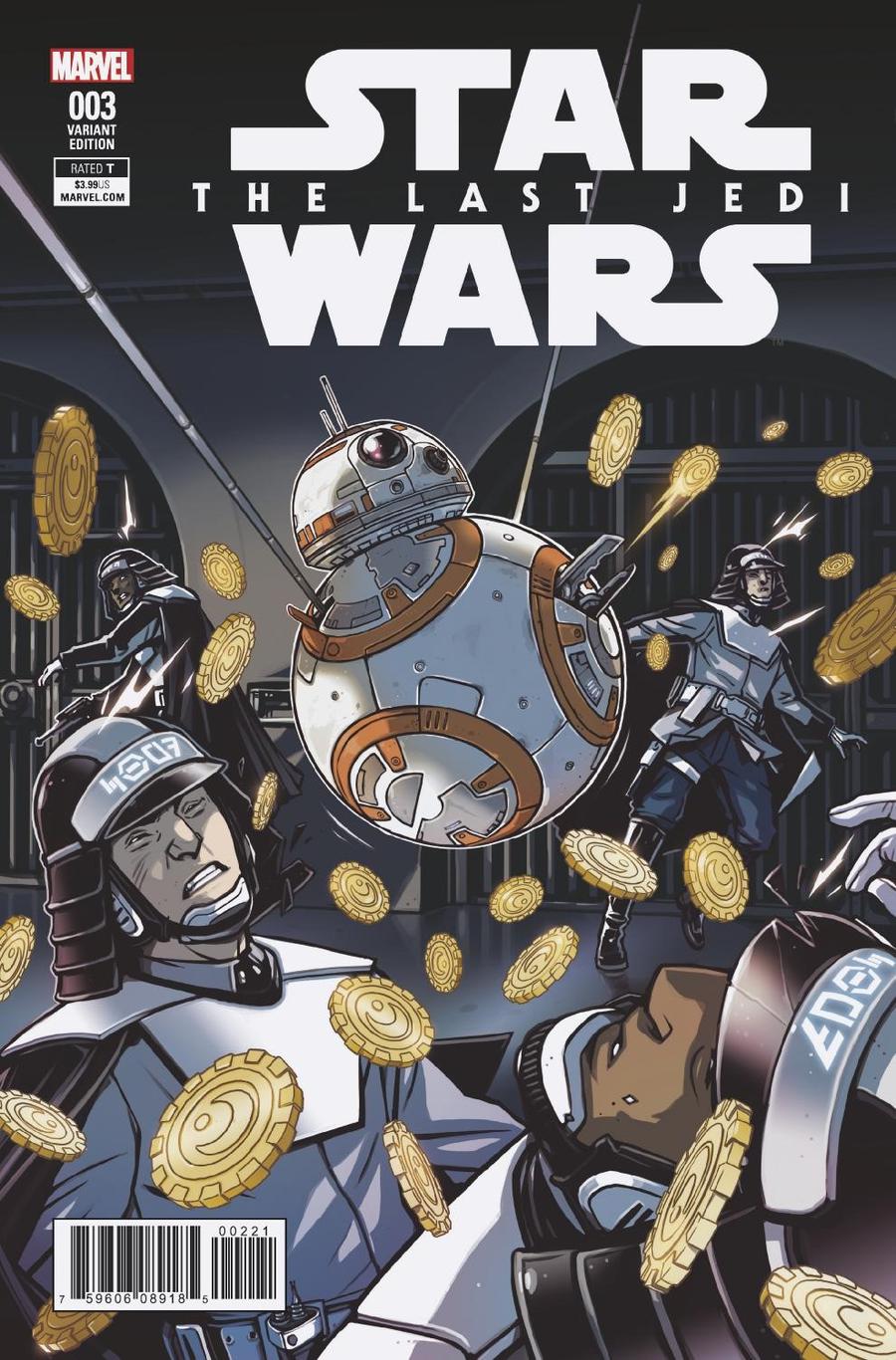 Star Wars Last Jedi Adaptation #3 Cover B Incentive Caspar Wijngaard Variant Cover