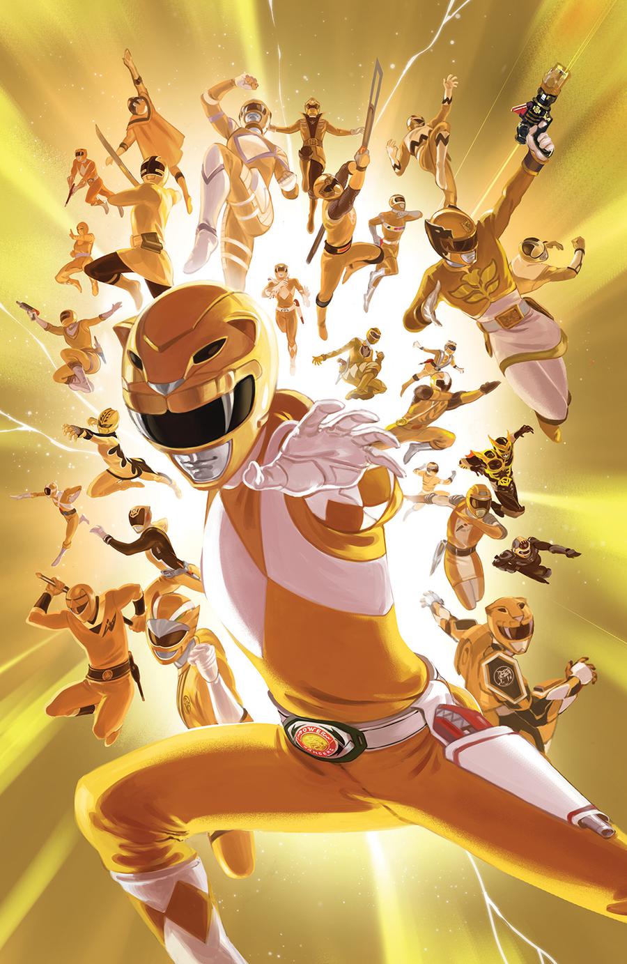 Mighty Morphin Power Rangers (BOOM Studios) #28 Cover C Incentive Carlos Villa Virgin Variant Cover (Shattered Grid Part 3)