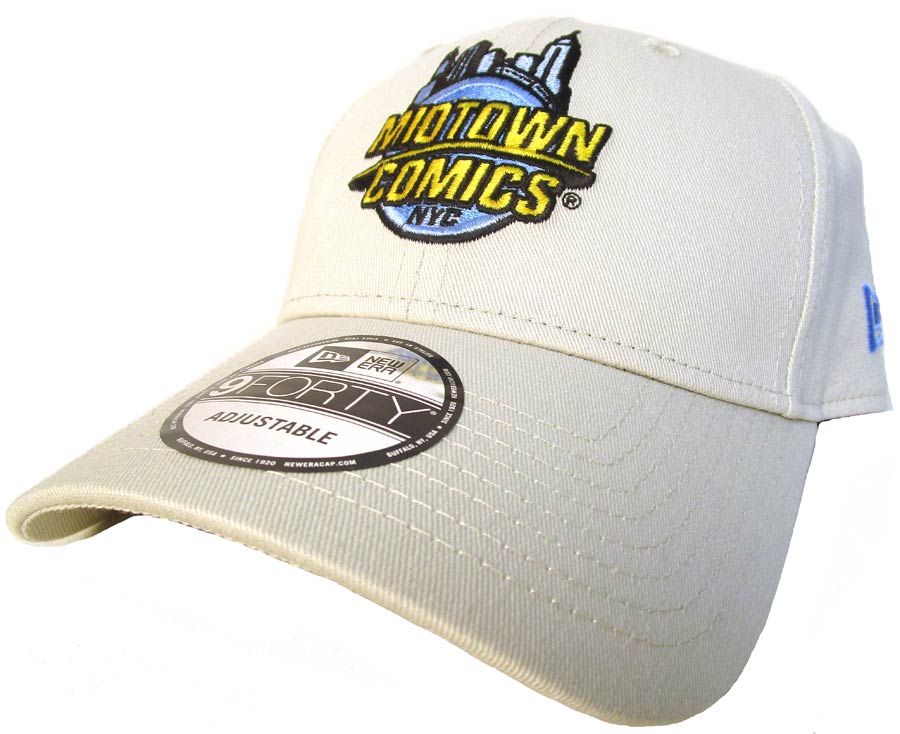 Midtown Comics Logo Mens Stone 940 Velcro Strap Cap Powered By New Era