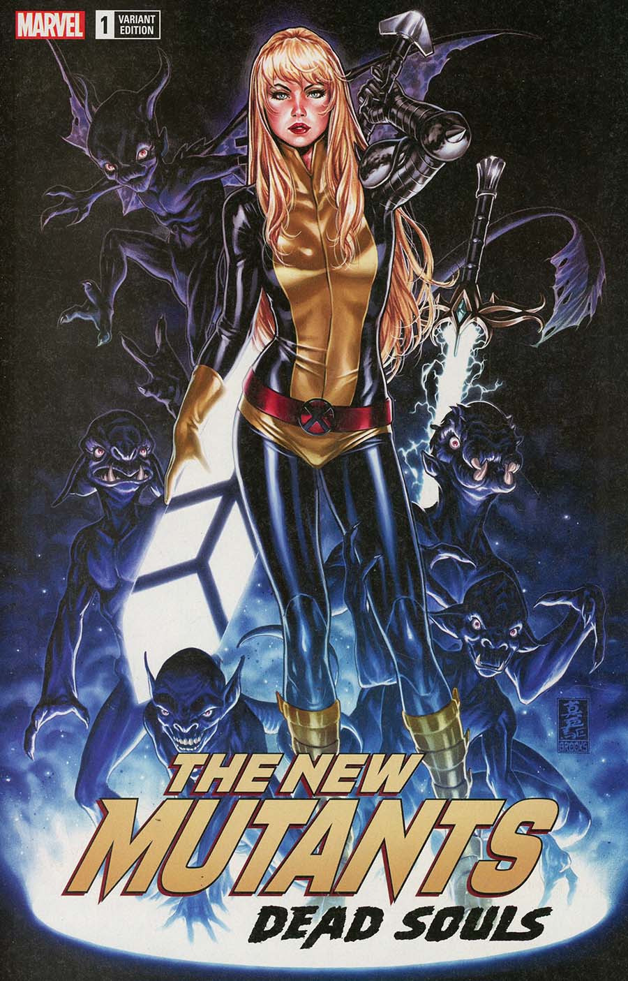 New Mutants Dead Souls #1 Cover H Comic Sketch Art Exclusive Mark Brooks Variant Cover