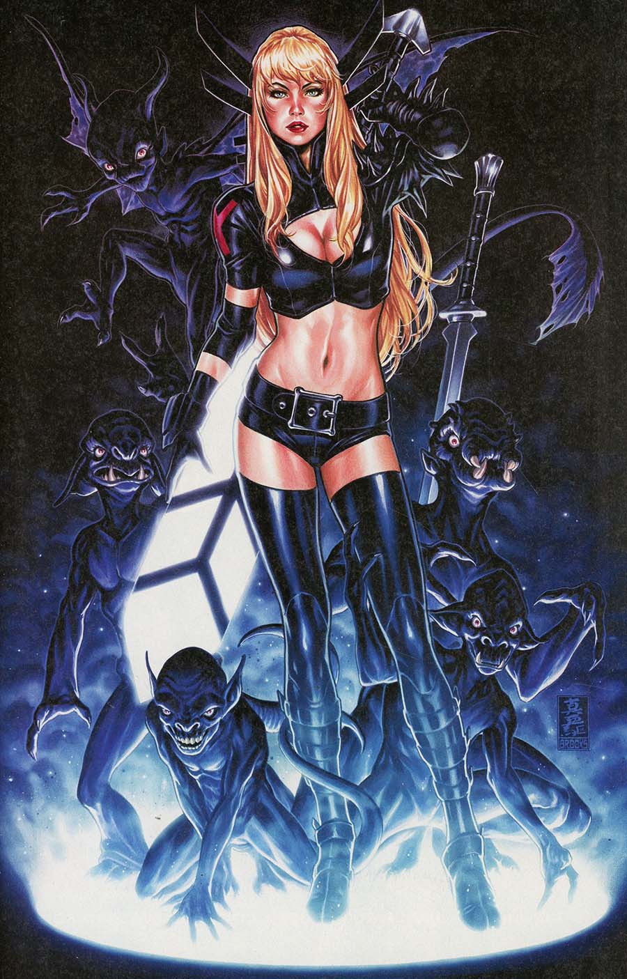 New Mutants Dead Souls #1 Cover J Comic Sketch Art Exclusive Mark Brooks Magik Variant Cover