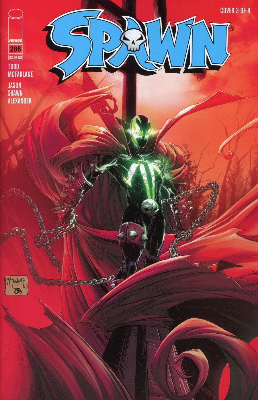 Spawn #286 Cover C Variant Todd McFarlane & Frank Martin Cover