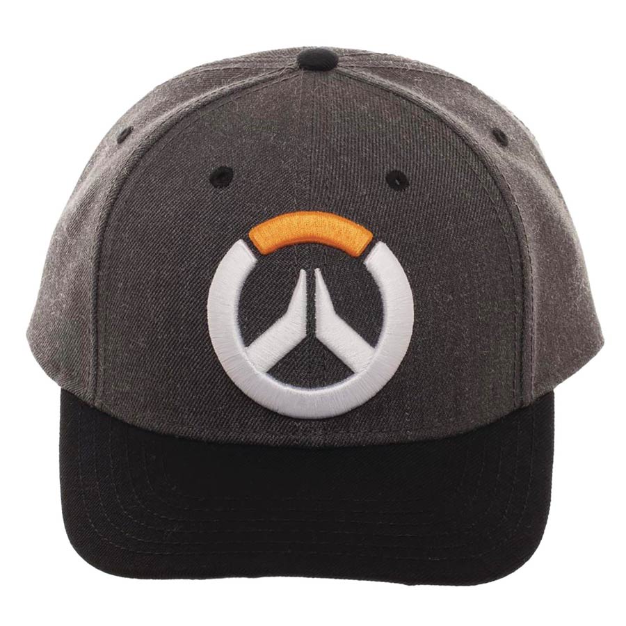 Overwatch Embroidered Logo Curved Snapback Cap