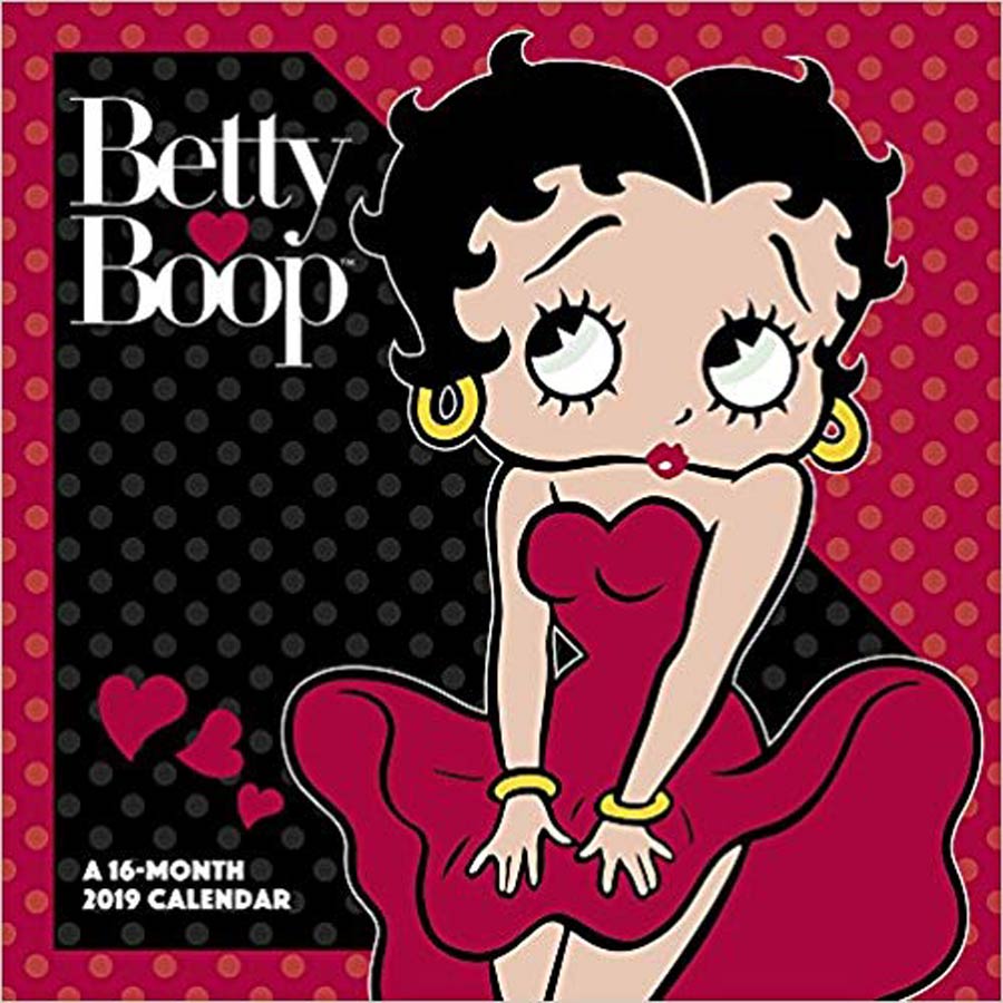 Betty Boop Red 2019 12x12-inch Wall Calendar