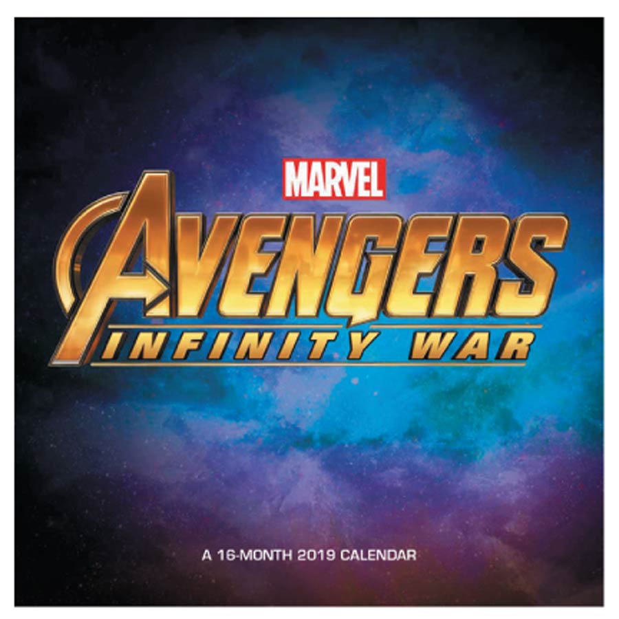 Marvel Avengers Infinity War 2019 12x12-inch Wall Calendar