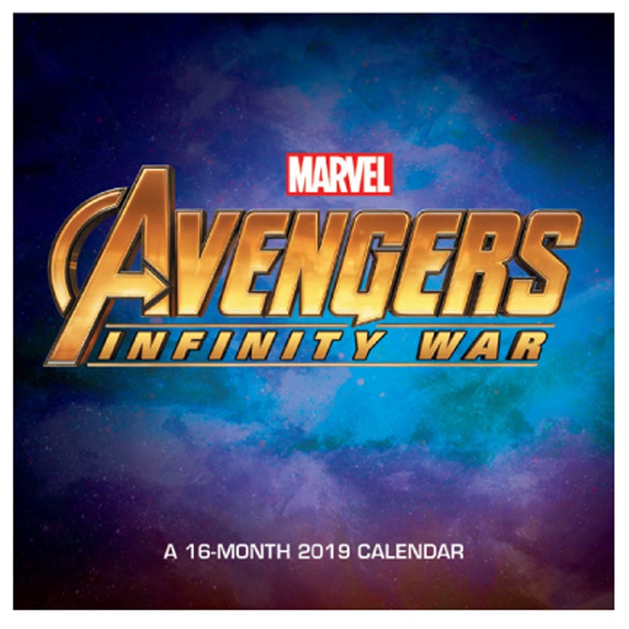 Marvel Avengers Infinity War 2019 7x7-inch Mini Wall Calendar