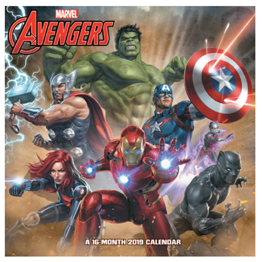 Marvels Avengers Assemble 2019 12x12-inch Wall Calendar