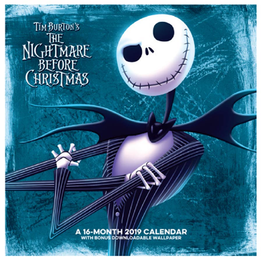 Nightmare Before Christmas 2019 12x12-inch Wall Calendar