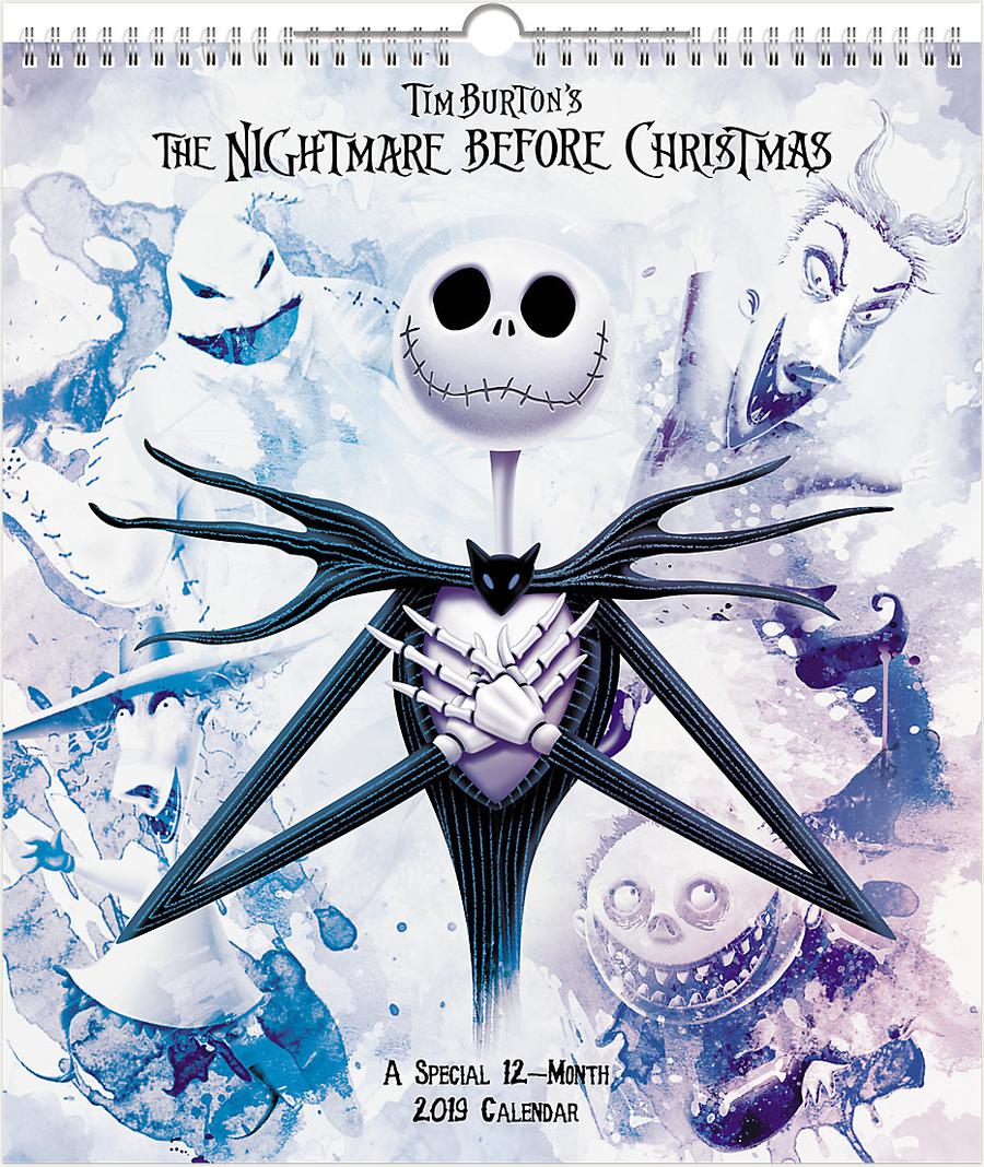 Nightmare Before Christmas 2019 13x15-inch Wall Calendar