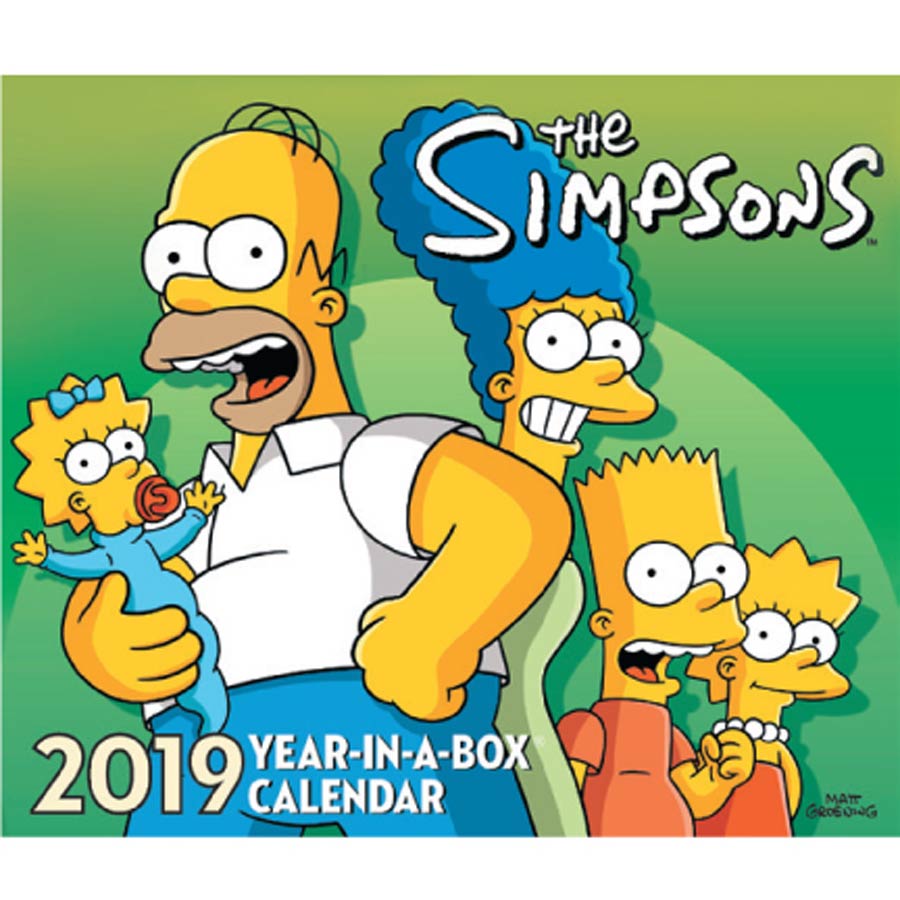 Simpsons 2019 6x5-inch Page-A-Day Calendar