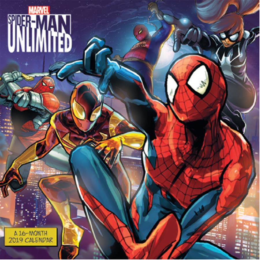 Spider-Man Unlimited 2019 12x12-inch Wall Calendar