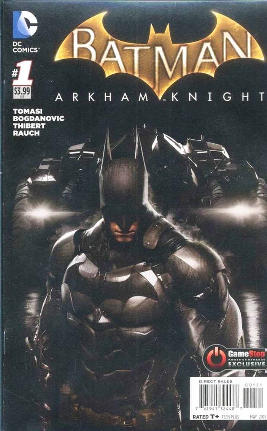 Batman Arkham Knight #1 Cover E Gamestop Power Up Rewards Exclusive Variant Cover