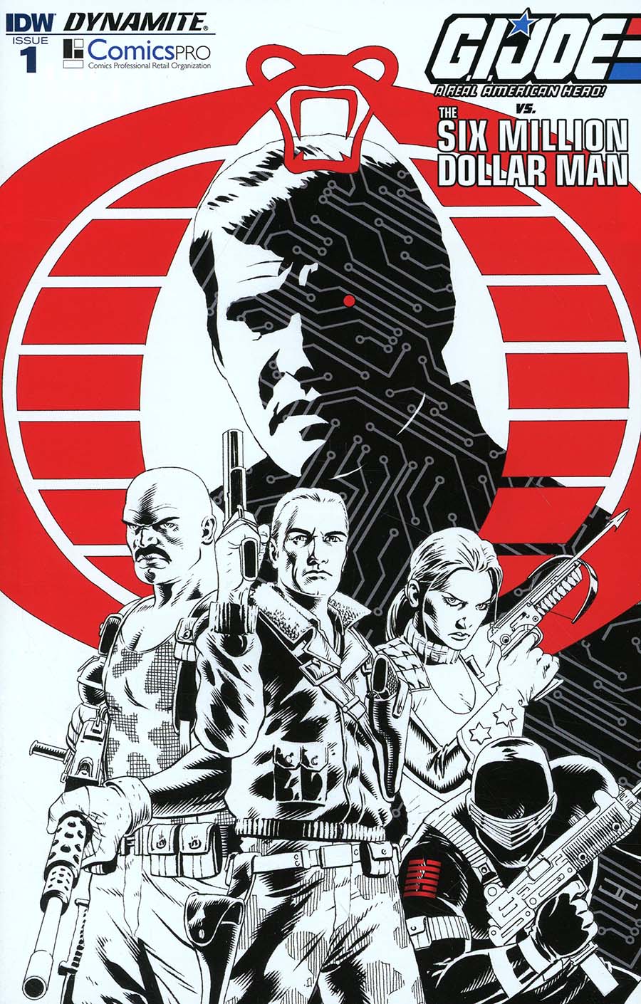 GI Joe A Real American Hero vs Six Million Dollar Man #1 Cover E ComicsPro Exclusive Variant Cover