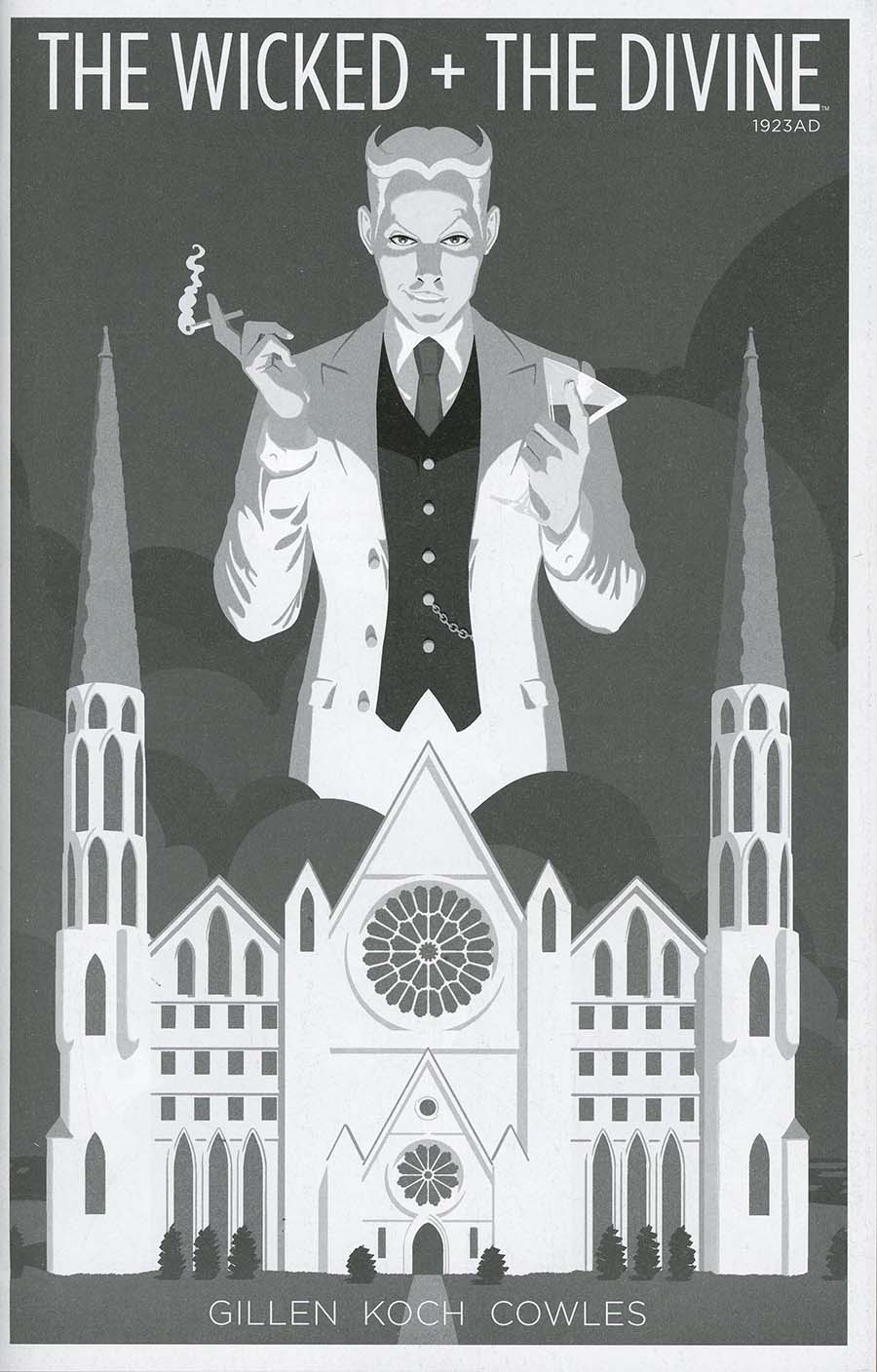 Wicked + The Divine 1923 One Shot Cover D Image Expo Exclusive Black & White Variant Cover