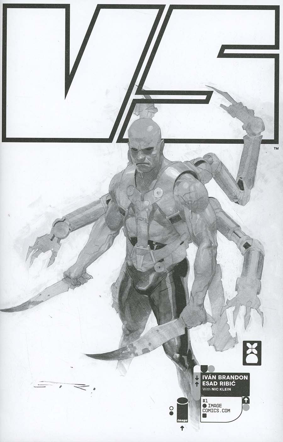 VS #1 Cover E Image Expo Exclusive Black & White Variant Cover