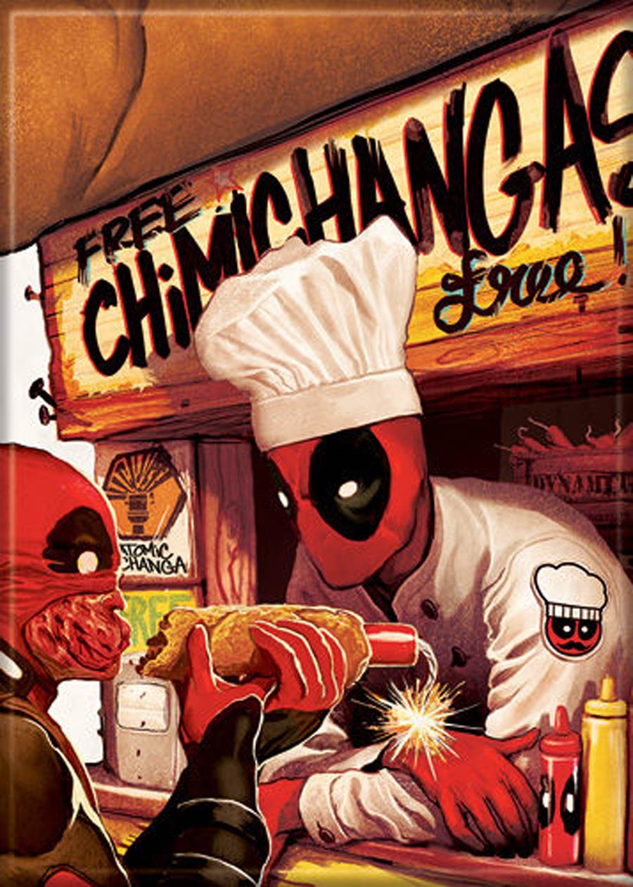 Marvel Comics 2.5x3.5-inch Magnet - Deadpool Chimichanga Stand (72849MV)