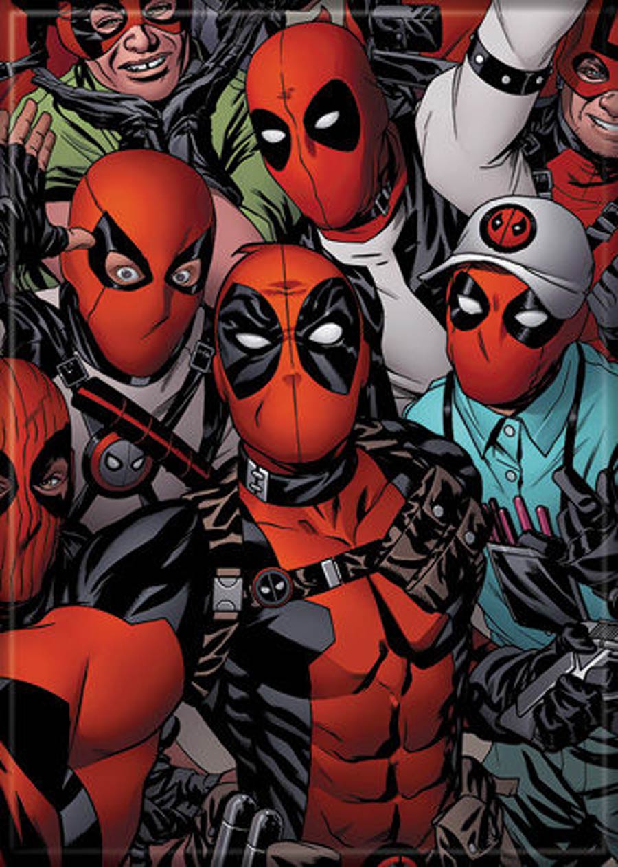 Marvel Comics 2.5x3.5-inch Magnet - Deadpool And Fans (72850MV)