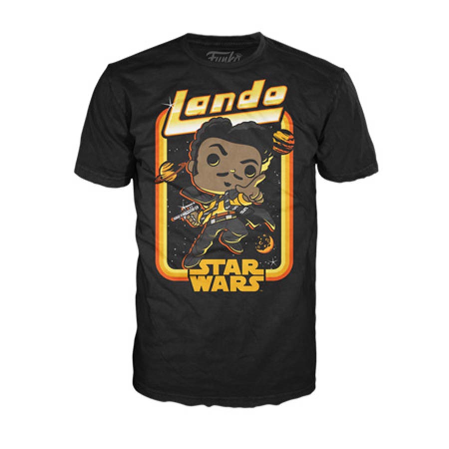 POP Tees Star Wars Lando In Space T-Shirt Large