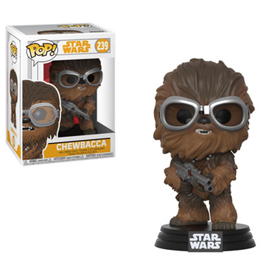 POP Star Wars 239 Solo A Star Wars Story Chewbacca With Goggles Vinyl Bobble Head