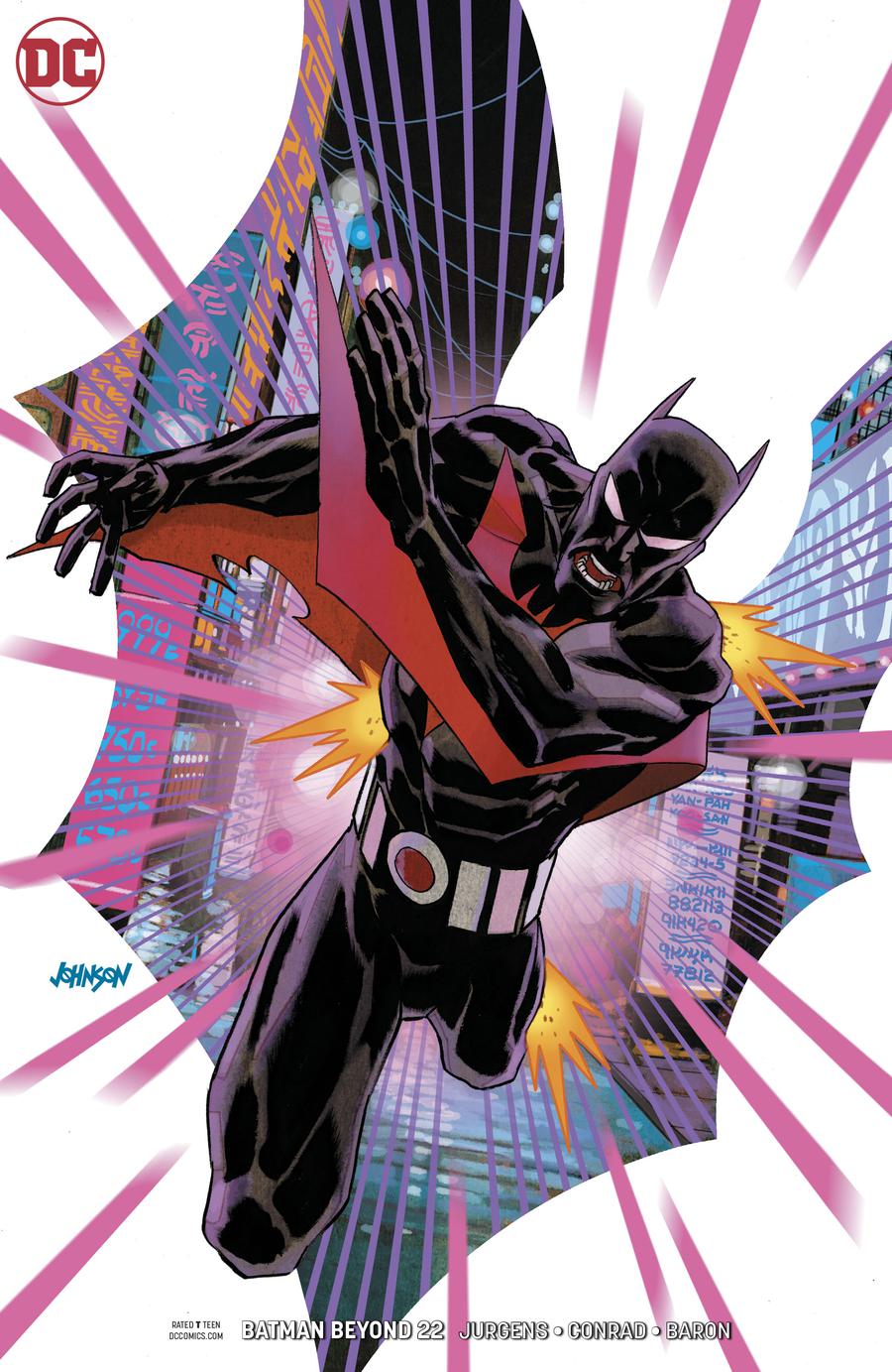 Batman Beyond Vol 6 #22 Cover B Variant Dave Johnson Cover