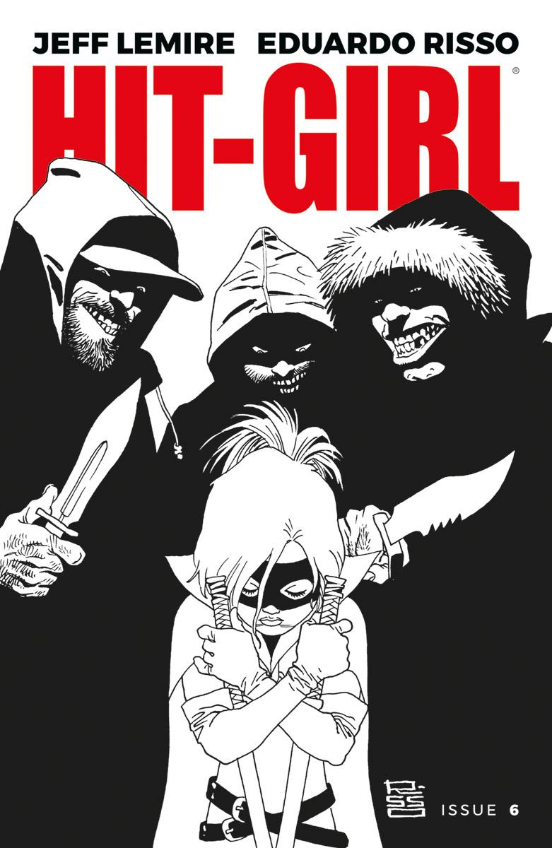 Hit-Girl Vol 2 #6 Cover B Variant Eduardo Risso Black & White Cover