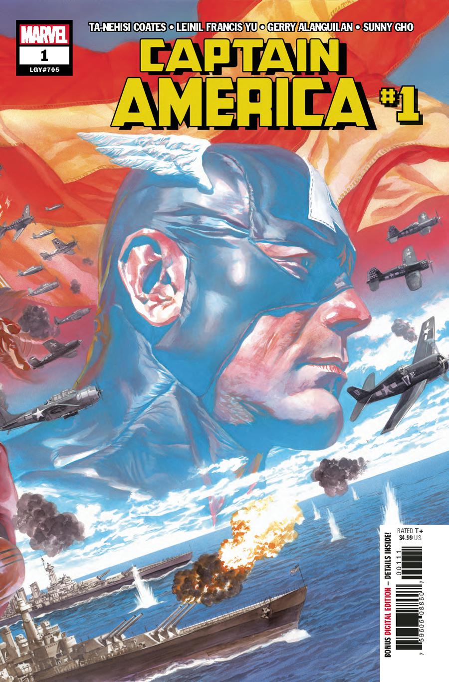 Captain America Vol 9 #1 Cover A 1st Ptg Regular Alex Ross Wraparound Cover